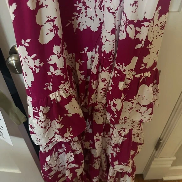 Abercrombie NWT Ruffle Tiered Maxi Dress - Picture 2 of 7